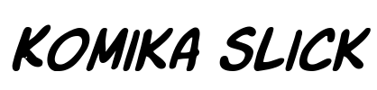 Komika Slick Font Image