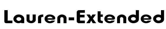 Lauren-Extended Font Image