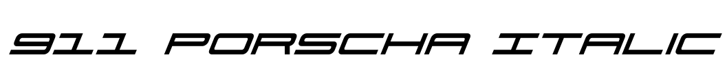 911 Porscha Italic