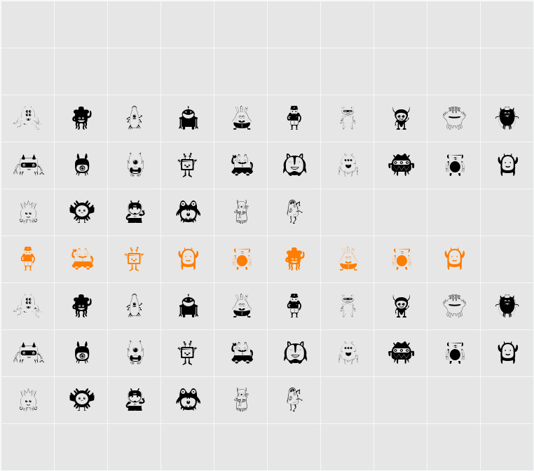 Funny Toys Character Map