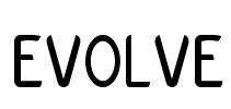 Evolve Font Image