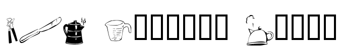 LCR Kitchen Dings Font Image