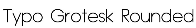 Typo Grotesk Rounded Font Image