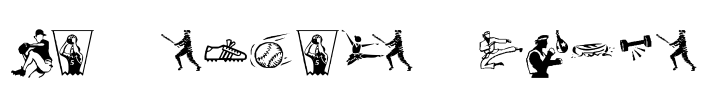 KR Sports Dings Font Image