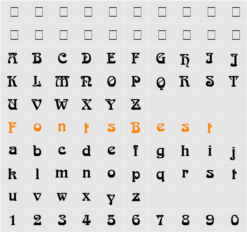 SkazkaForSerge Character Map