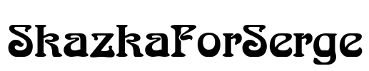 SkazkaForSerge Font Image