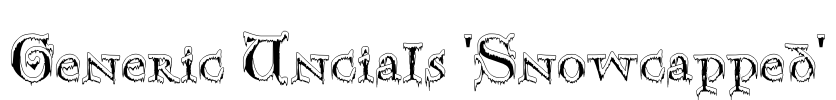Generic Uncials 'Snowcapped'