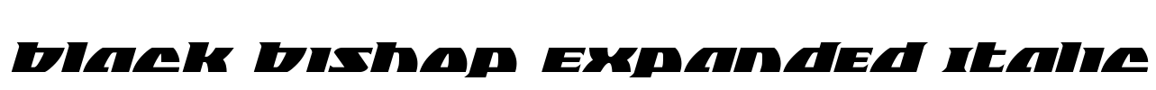 Black Bishop Expanded Italic