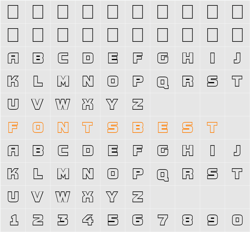 a_ConceptoTitulOtl Character Map