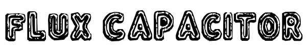 Flux Capacitor Font Image