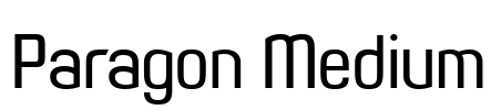 Paragon Medium Font Image