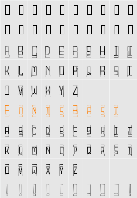 BlockTitling Character Map