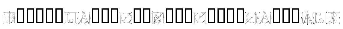 DuererLatinConstructionCapitals Font Image