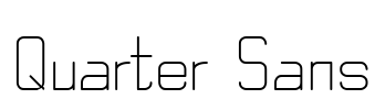 Quarter Sans Font Image