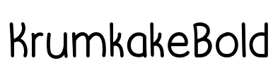 KrumkakeBold Font Image