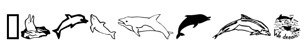 Dolphins Font Image