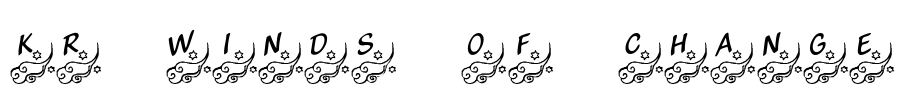 KR Winds Of Change Font Image