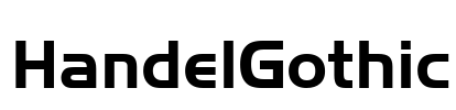 HandelGothic Font Image