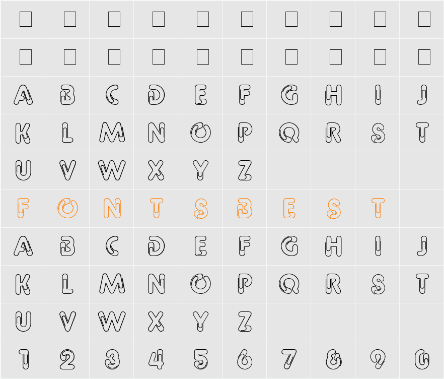 Office Character Map