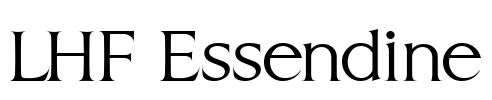 LHF Essendine Font Image