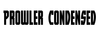 Prowler Condensed Font Image