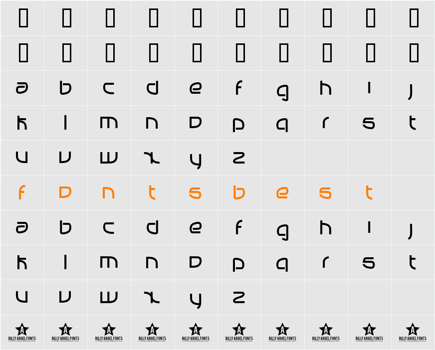 MANABU Character Map