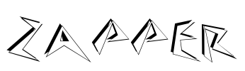 Zapper Font Image