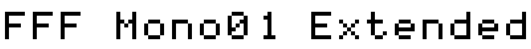 FFF Mono01 Extended Font Image