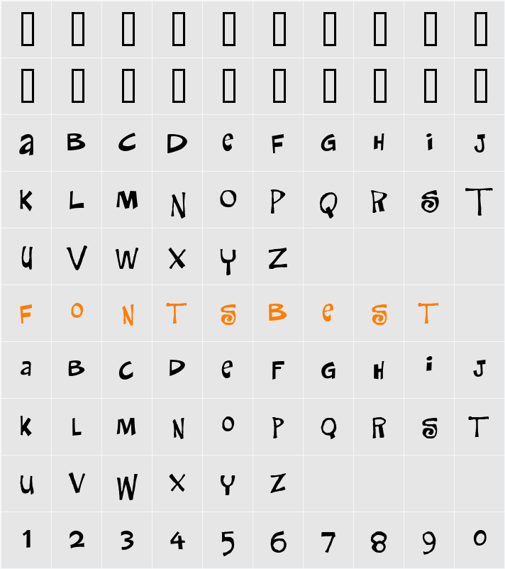 DenneyDemo Character Map