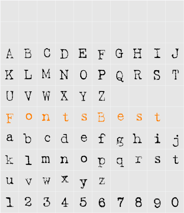 Harting Character Map