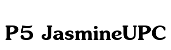 P5 JasmineUPC Font Image