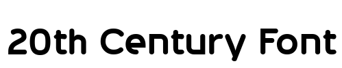 20th Century Font Font Image