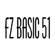 FZ BASIC 51 Font Image