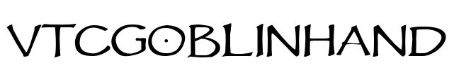 VTCGoblinHand Font Image