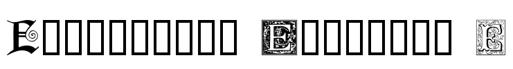 Ornamental Initials E Font Image