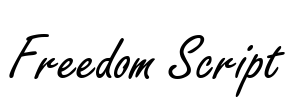 Freedom Script Font Image