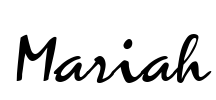 Mariah Font Image