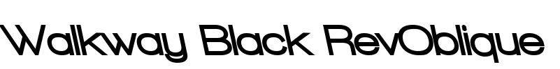 Walkway Black RevOblique Font Image