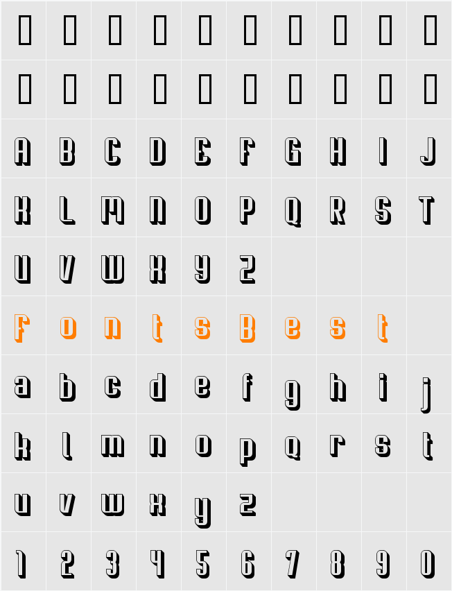 Soupertrouper 3D Character Map