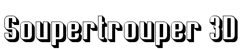 Soupertrouper 3D Font Image