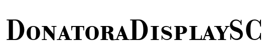 DonatoraDisplaySC Font Image