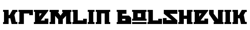 Kremlin Bolshevik Font Image