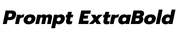 Prompt ExtraBold Font Image