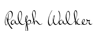 Ralph Walker Font Image