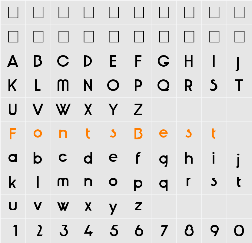JoeLouis Character Map