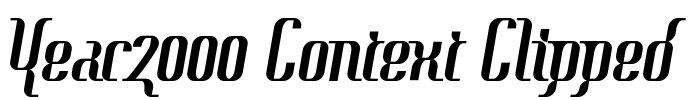 Year2000 Context Clipped Font Image