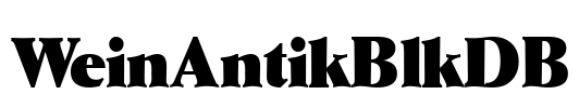 WeinAntikBlkDB Font Image
