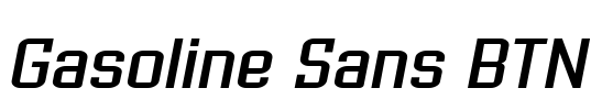 Gasoline Sans BTN Font Image