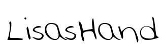 LisasHand Font Image