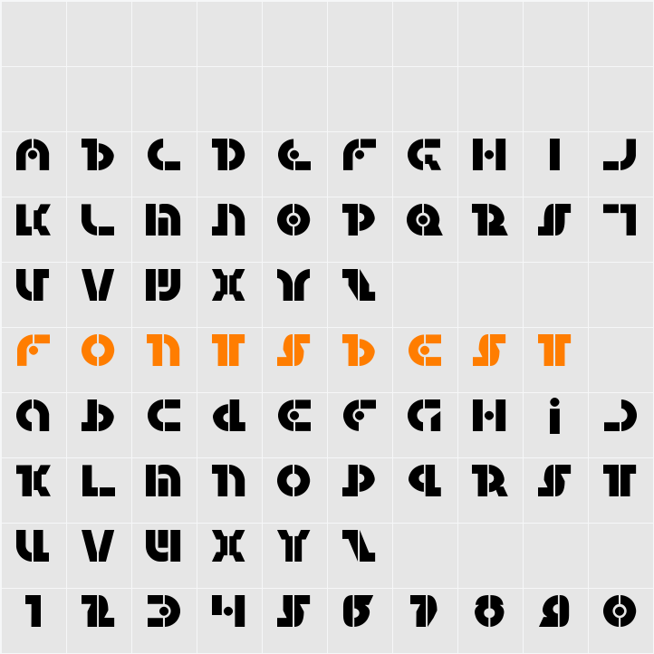 Questlok Character Map